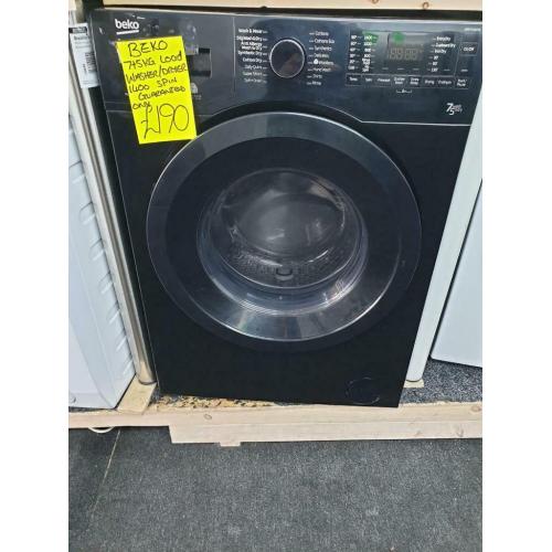 Black 7/5kg load beko washer and dryer