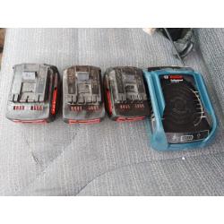 Bosch wireless batteries and charger
