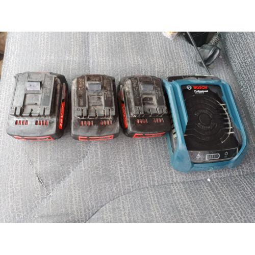 Bosch wireless batteries and charger