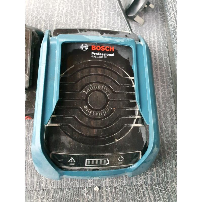 Bosch wireless batteries and charger