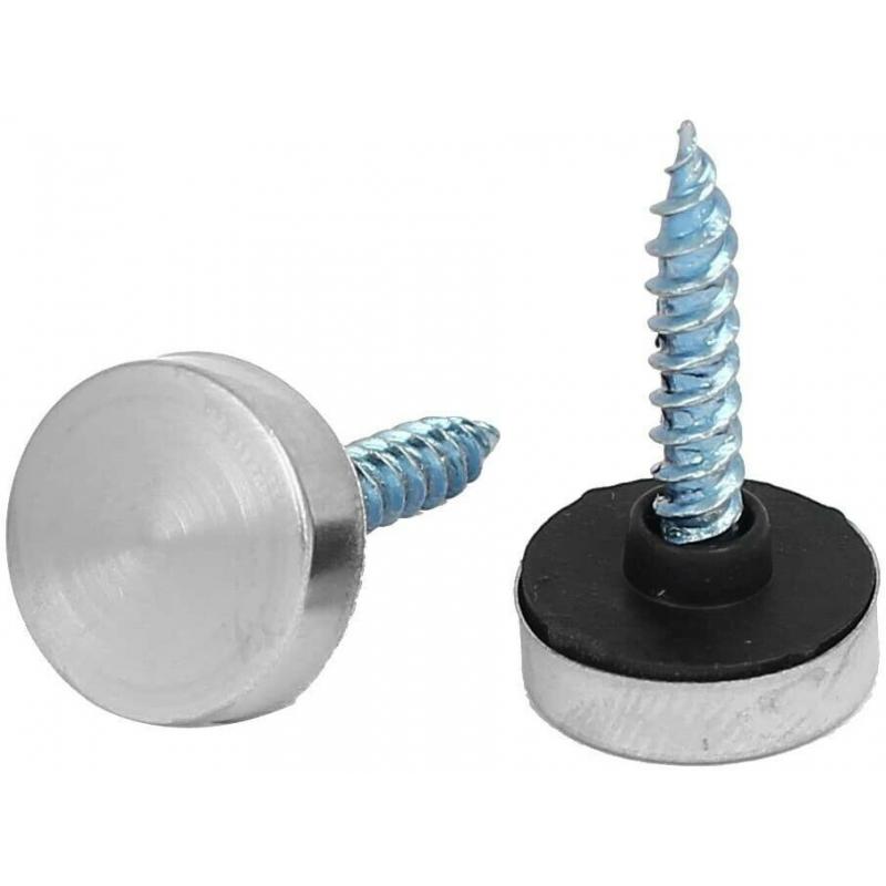 Stainless Steel Cap Mirror Screws Decorative Fittings - NEW
