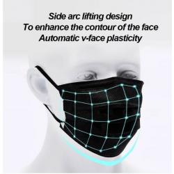 50pcs Black Disposable Face Masks Non-woven 3 Layer Ply Filter Safety