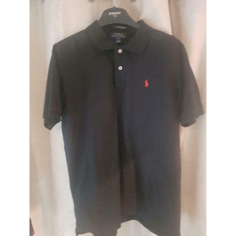 Black Polo Ralph Lauren boys top age 14-16 years