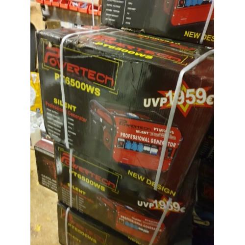 PRO PORTABLE PETROL GENERATOR 6000W OUTPUT QUIET 240V 360V 12V GERMAN DESIGNED