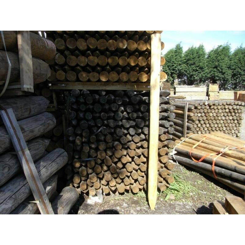 Timber fence post 75mm-100mmx1.8m