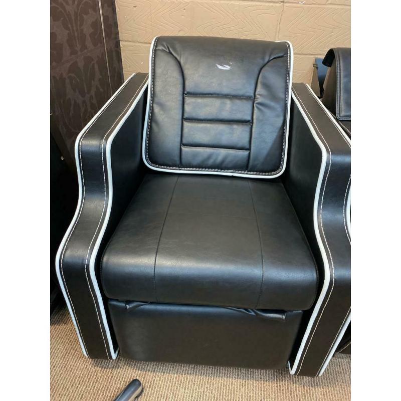 Recliner massage backwash