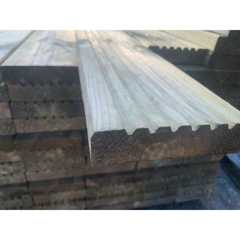 Grade A decking boards pressure treated green