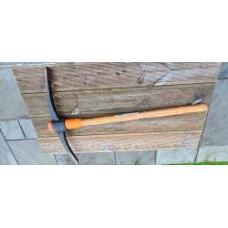 Pickaxe axe hoe with wooden handle