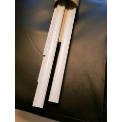 10 x 2.4 m lengths of light grey floor scotia, beading ,trim