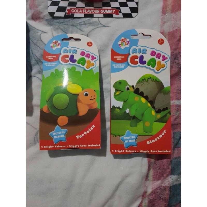Kids air dry clay tortoise or dinosaur brand new gift