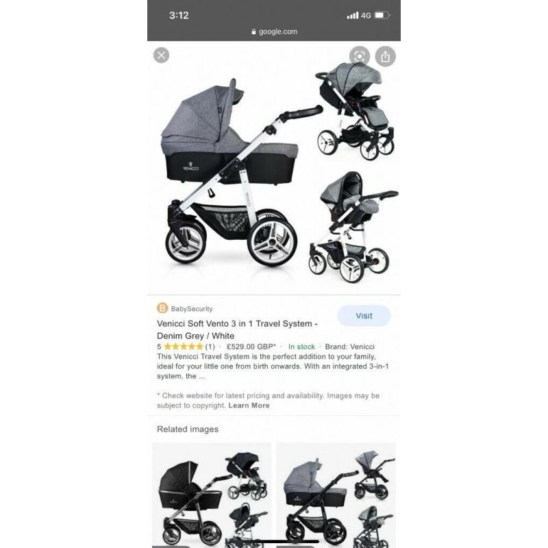 Venicci travel system