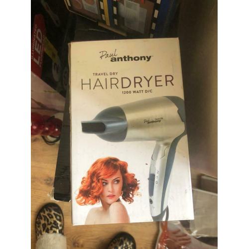 Travel hair dryer