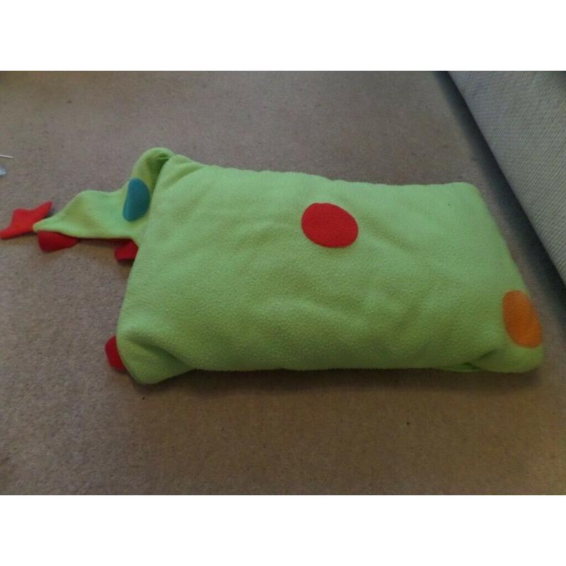 Snuggly children's crocodile sleeping bag by Vertbaudet.