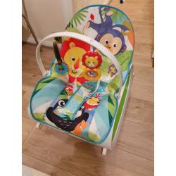 Baby & toddler recline chair, vibrating chair, rocks & bounce