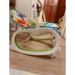 Baby & toddler recline chair, vibrating chair, rocks & bounce