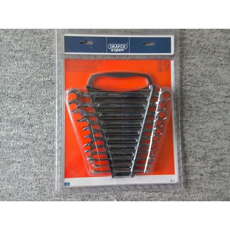 Draper set of expert spanners 7 mm to 19 mm brand new