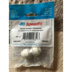 Speed fit 10mm pipe fittings