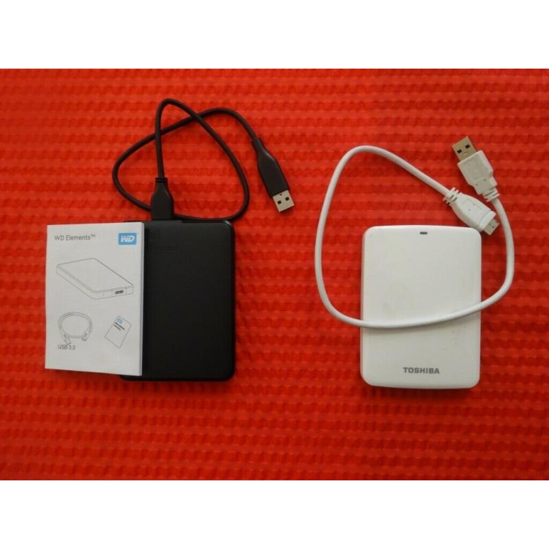 2 HARD DRIVES 500GB & 750GB FOR SALE