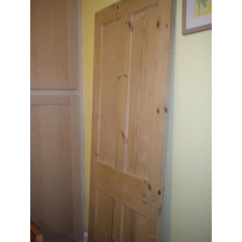 Internal panelled wooden door