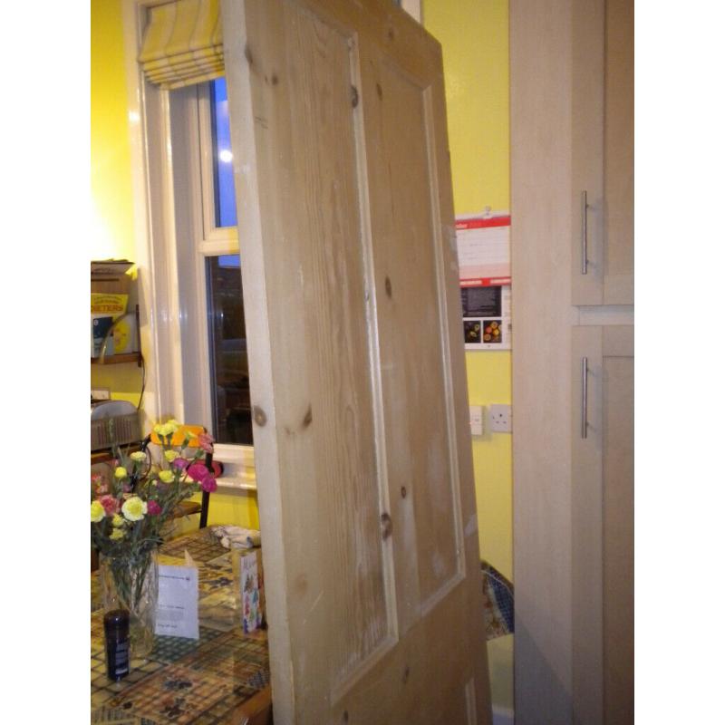 Internal panelled wooden door