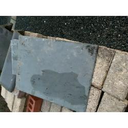 roofing slate ,brick pavers, ridge tiles