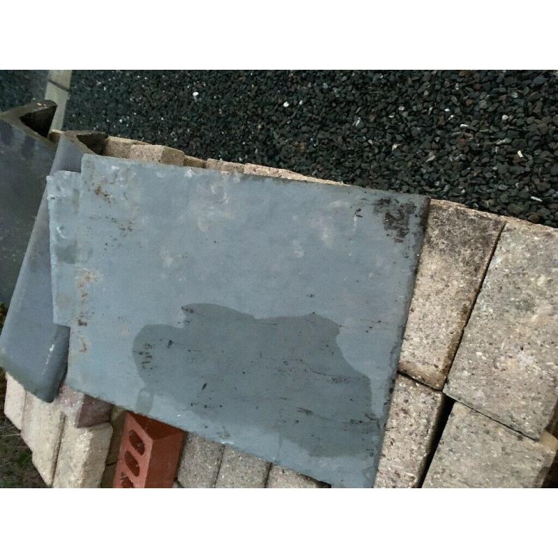 roofing slate ,brick pavers, ridge tiles