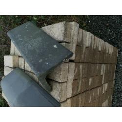 roofing slate ,brick pavers, ridge tiles
