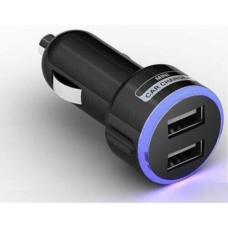 JOB LOT - 100x USB DUAL IN CAR CIGARETTE PORT CHARGERS HIGH QUALITY WH