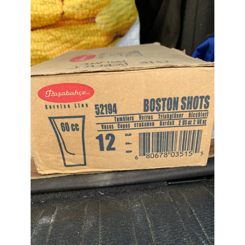 Pasabahce Boston 60cc Schnappsgk?ser, Digestif Glasses, Liquor Glass, Pack of 12 (Brand new in Box)