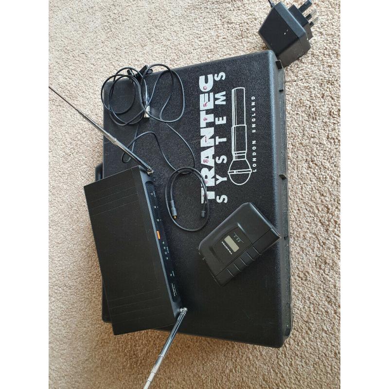 Trantec S3.5. VHF Lapel Radio Mic System. Multi-frequency.