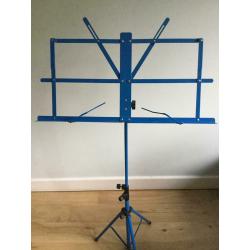 Blue Folding Music Stand