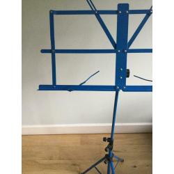 Blue Folding Music Stand