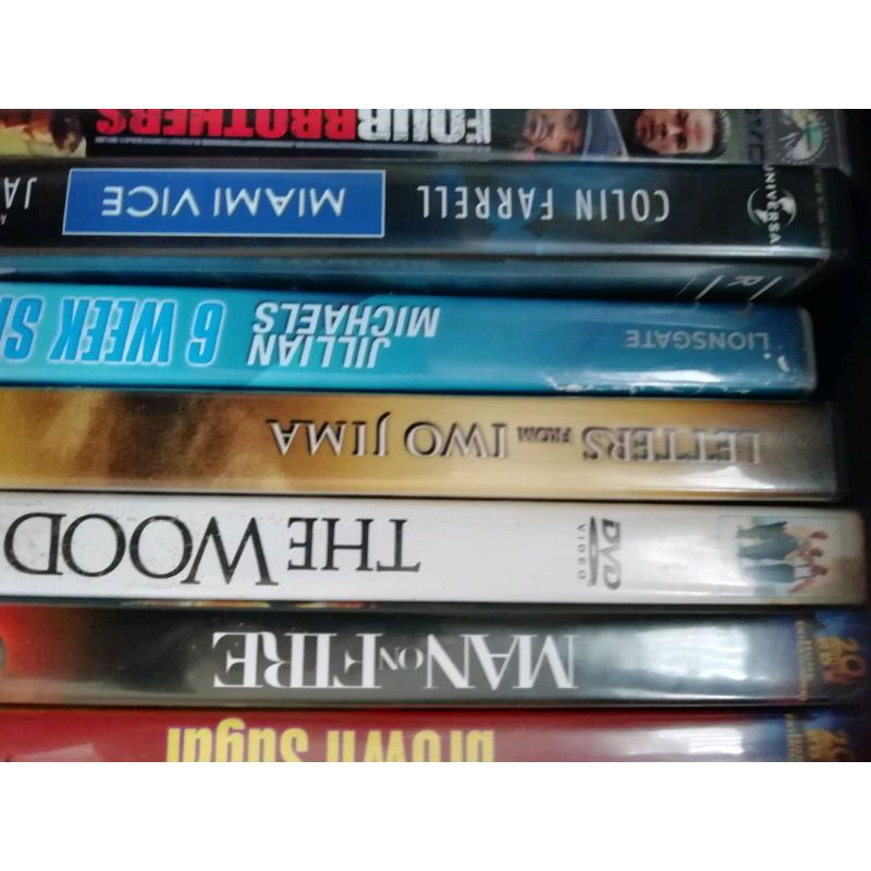 Various dvds. Most are brand new and not watched.