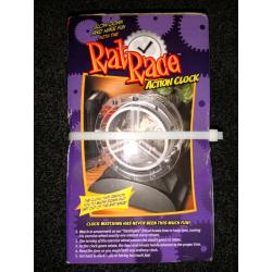 Rat Race Novelty Animated Action Clock.