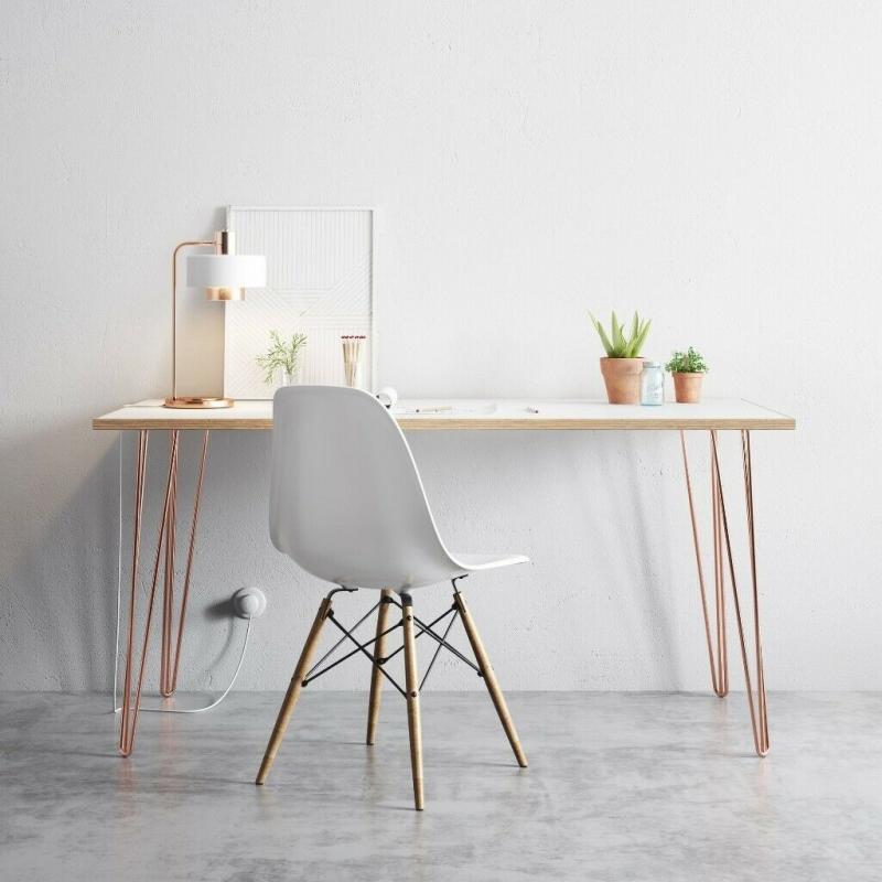 Desk Top - White Scandinavian style birch tabletop