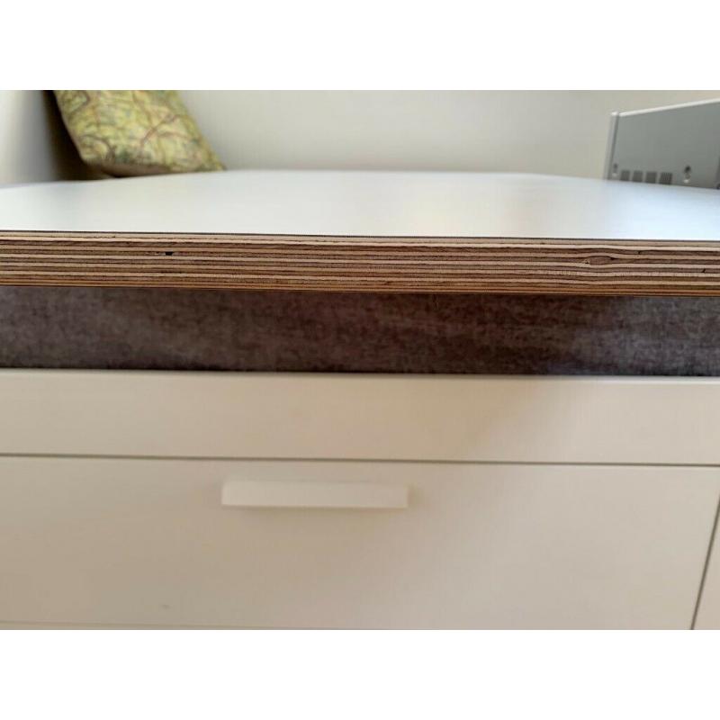 Desk Top - White Scandinavian style birch tabletop