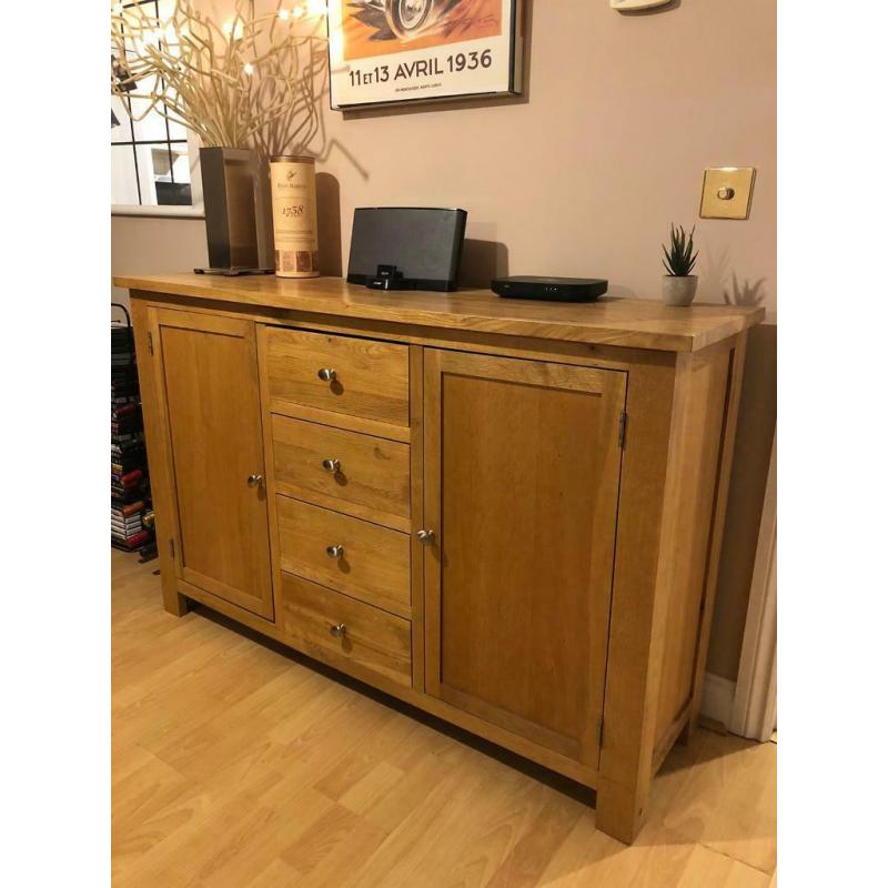 Solid oak sideboard