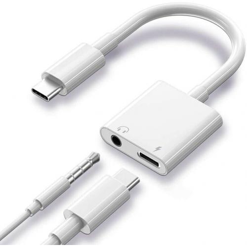 2 in 1 USB C to 3.5mm Headphone Adapter - Brand New / Unused