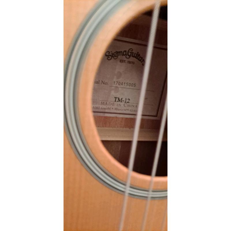Sigma TM-12: 3/4 travel guitar. MINT
