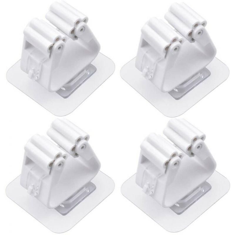 Pack of 4 Mop Broom Holder Self Adhesive - Brand New / Unused