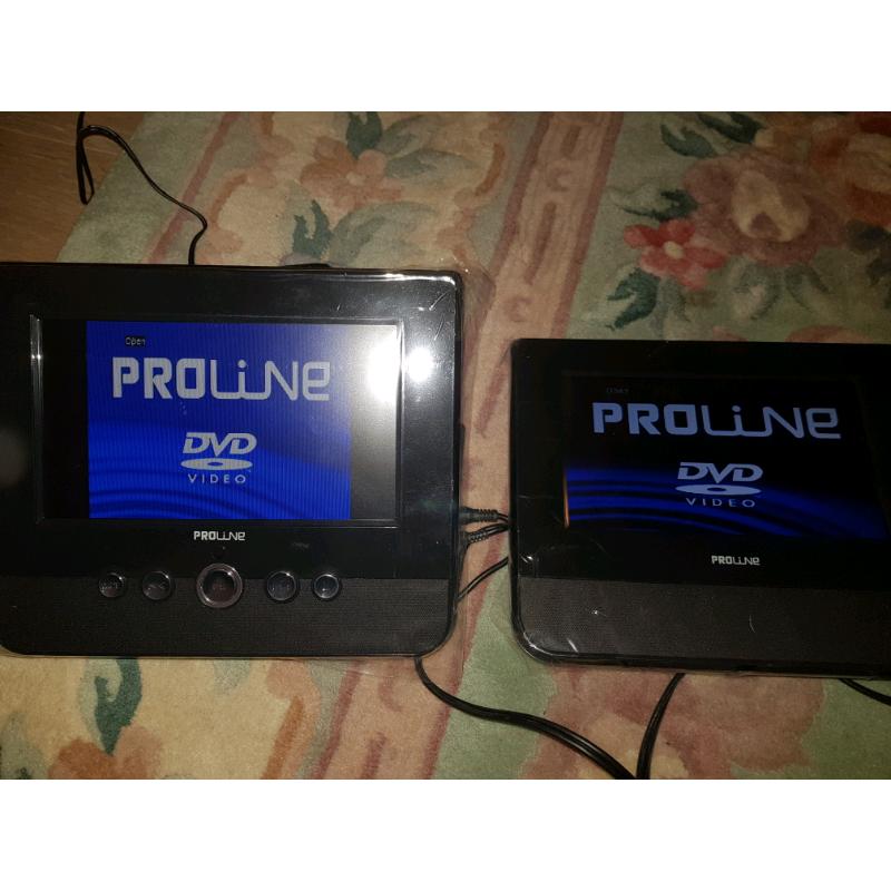 DVD player dual screen + 50 dvds bargain