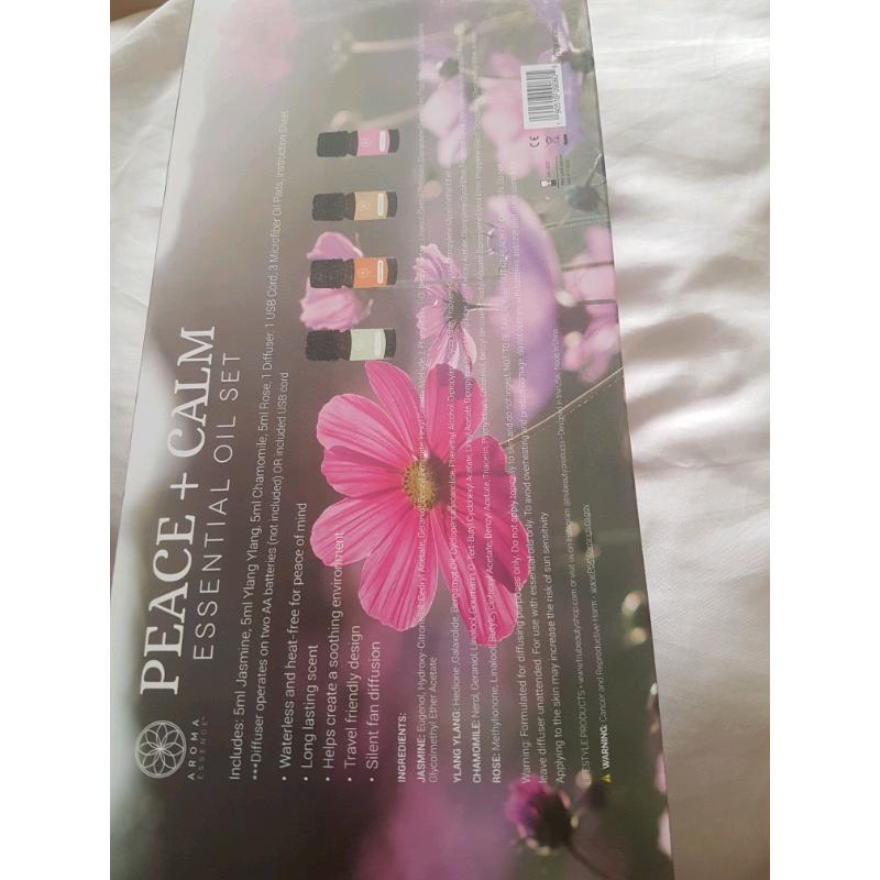 Aroma essence peace and calm essential oil set