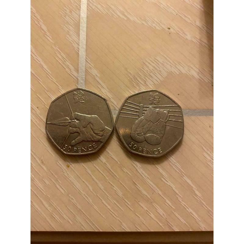 Olympic 50p Coins