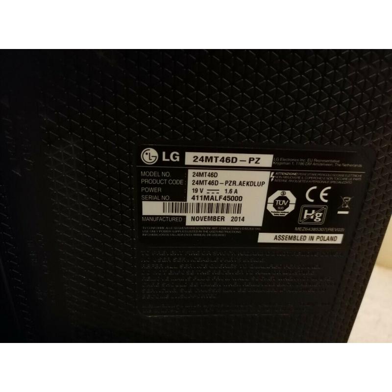 VGC Used 24" LG monitor/tv