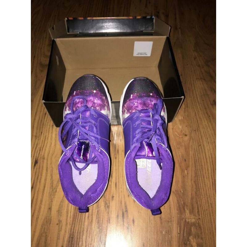 Heelys Hightail Galaxy Purple UK 4 and NO FEAR Skate