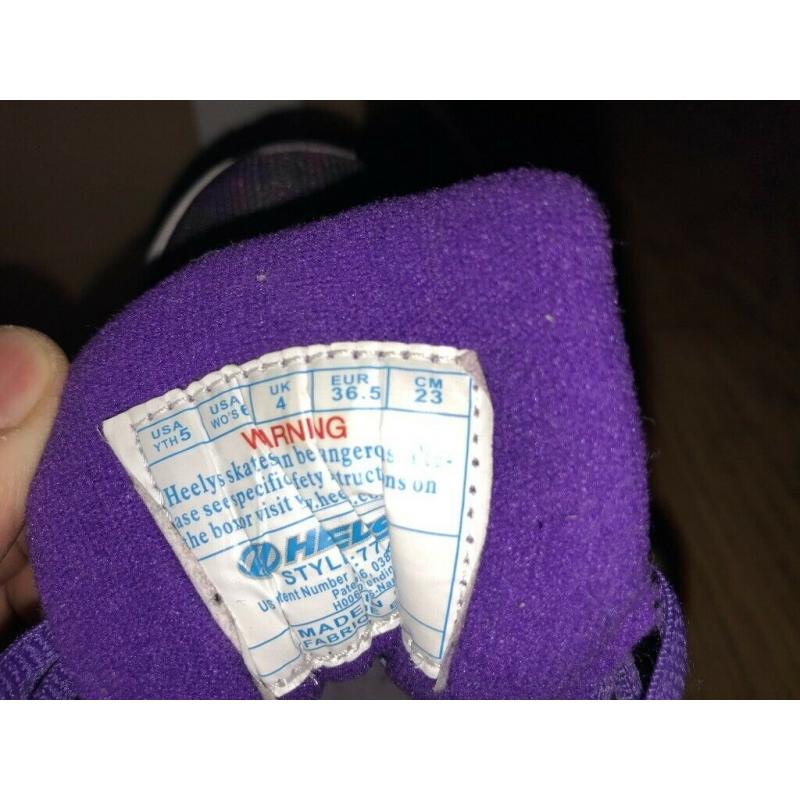Heelys Hightail Galaxy Purple UK 4 and NO FEAR Skate