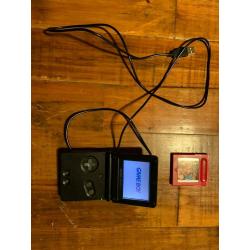 Gameboy Advance SP + Pokemon Red