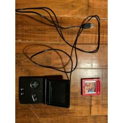 Gameboy Advance SP + Pokemon Red