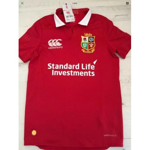 BRAND NEW WITH TAGS AUTHENTIC British and Irish Lions Canterbury Branded Rugby Shirt (RRP ?55)