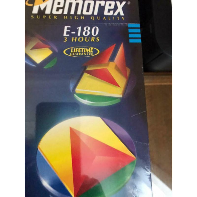 9 Brand new unopened VHS video tapes